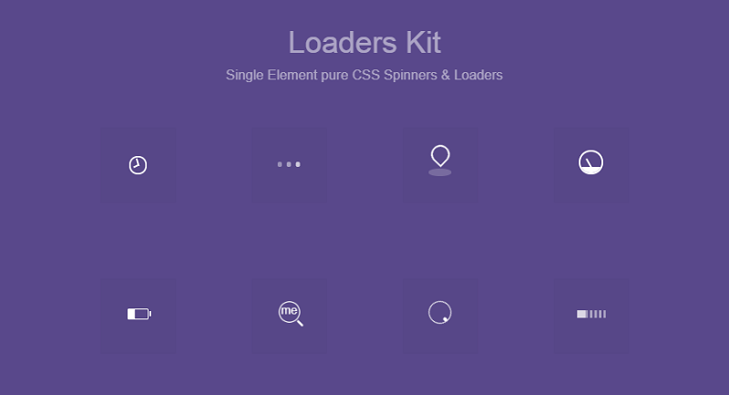 Pure CSS Loaders kit