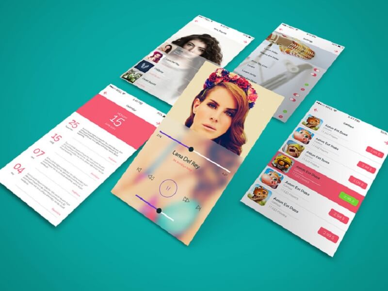 App Screen Showcase Mockup Vol.3