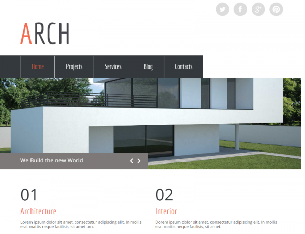 35+ Best Free Architect Html Website Templates 2024