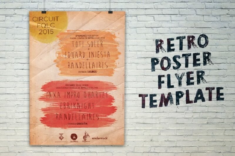 FREE Retro Poster Flyer Template