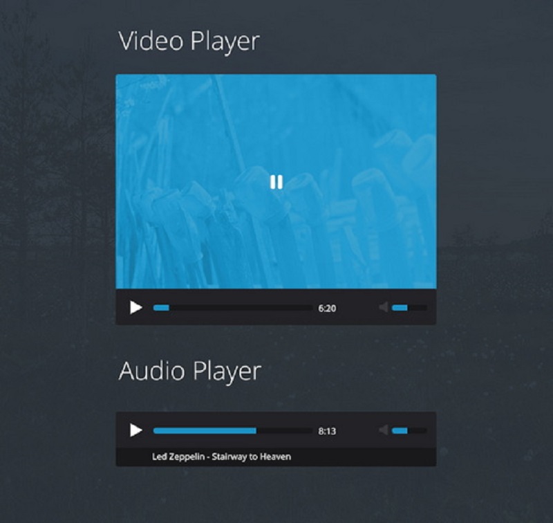 Flat Video / Audio Player