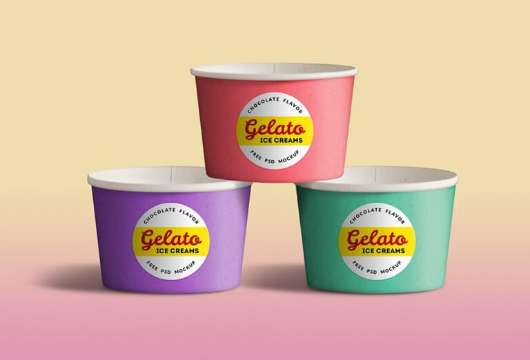 Ice Cream Cup Mockups