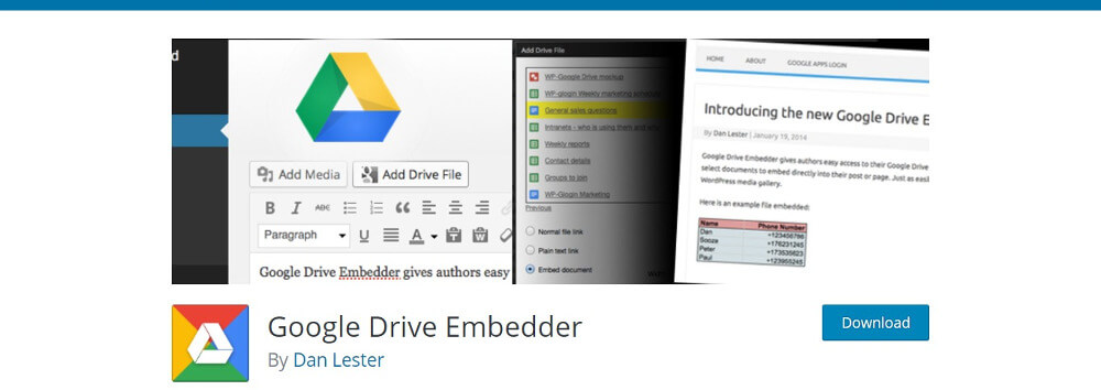 Google Drive Embedder