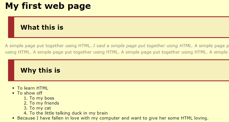 (HTML Dog) HTML and CSS Tutorials
