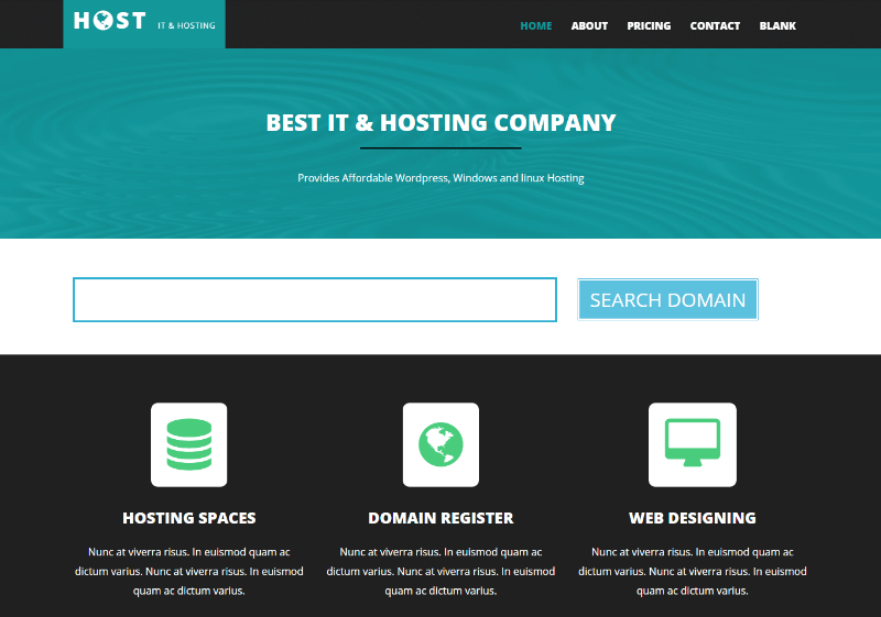 Free Hosting Html Website Templates