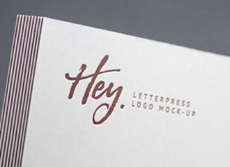 Letterpress Logo MockUp #2