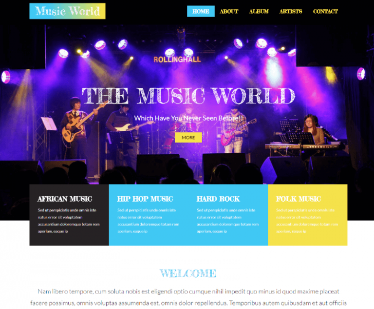 22 Best Free Music Html Website Templates 2024 For Music Lover
