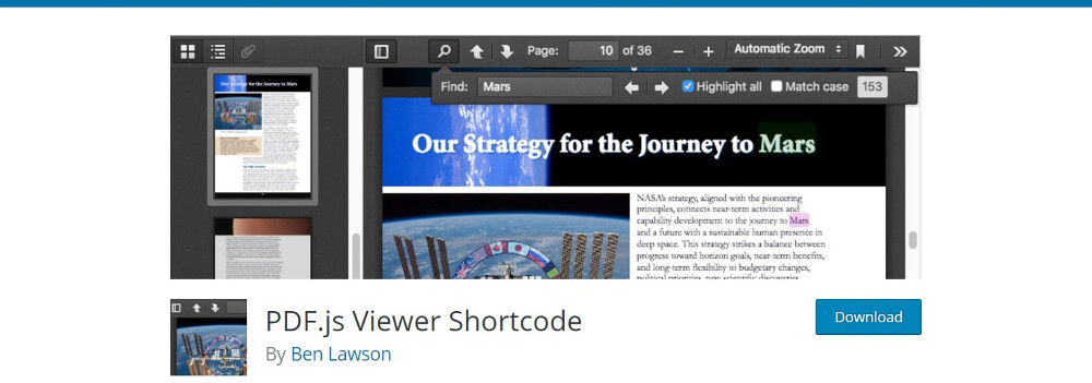 PDF.js Viewer Shortcode