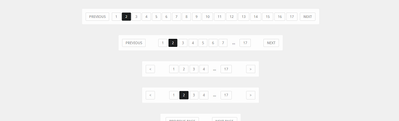 Pure CSS3 Responsive Pagination