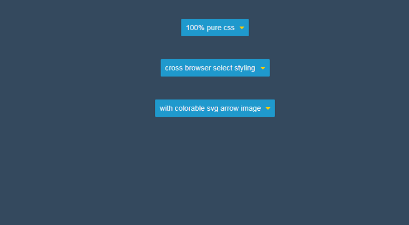 Pure Css Select With Colorable Svg Arrow