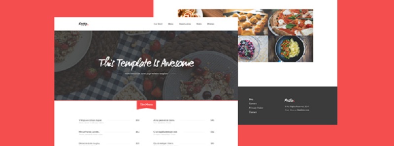 Resto – Free Beautiful Restaurant PSD