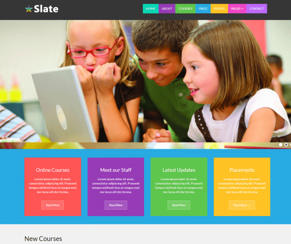 school website html code free