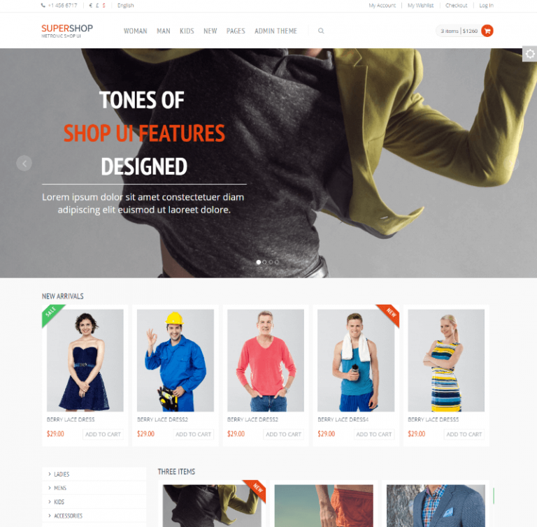 Free Ecommerce HTML Website Templates (Handpicked)