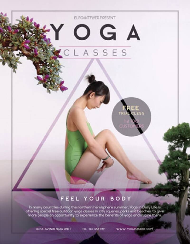 Free Yoga Flyer Template