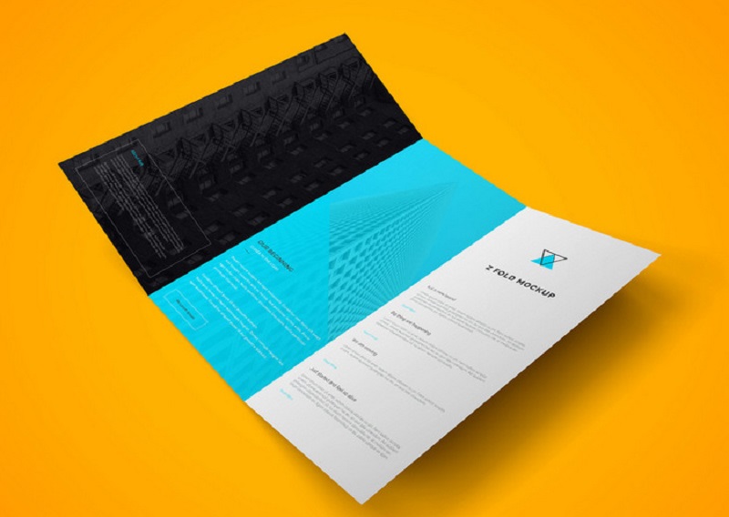 Z Fold Brochure PSD Mockup Vol.2