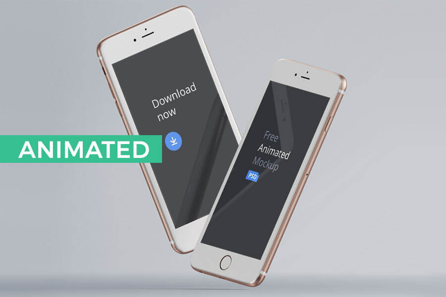 Animated (PSD to GIF) iPhone Mockups