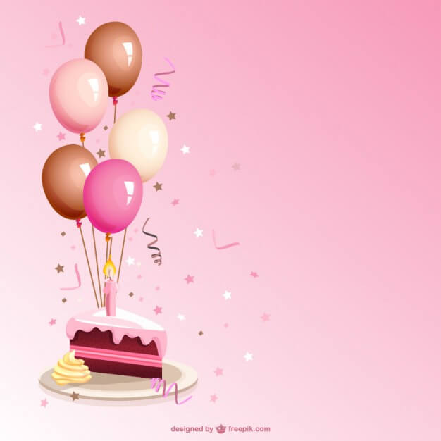 Birthday cake cartoon vector