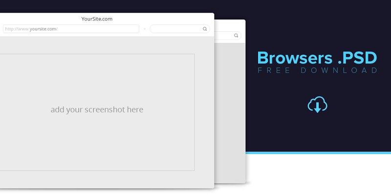 Browsers PSD Freebie.