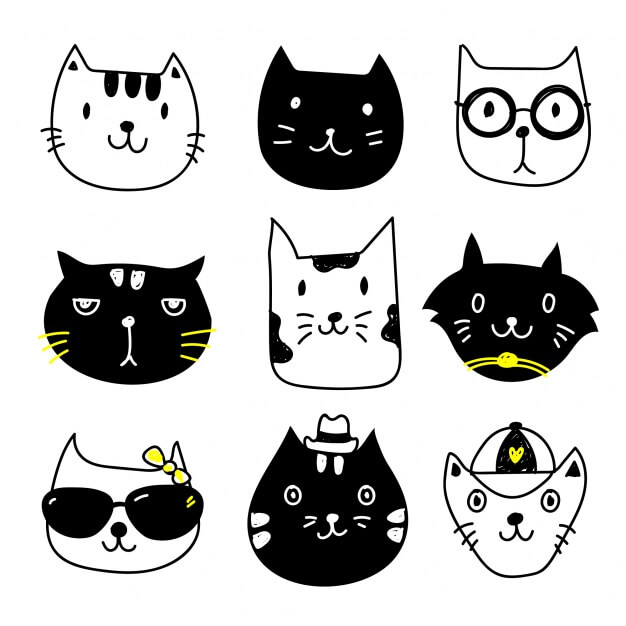 Cat icons collection