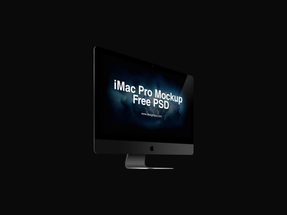 Perspective View iMac Pro Mockup