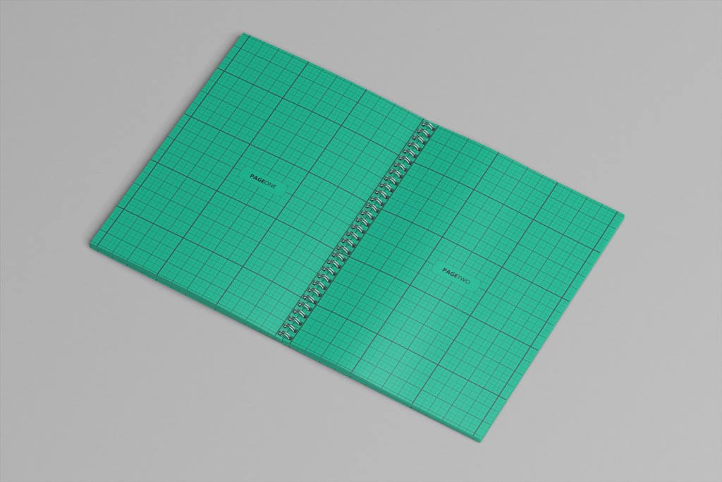 Set of Spiral Sketchbook Mockups