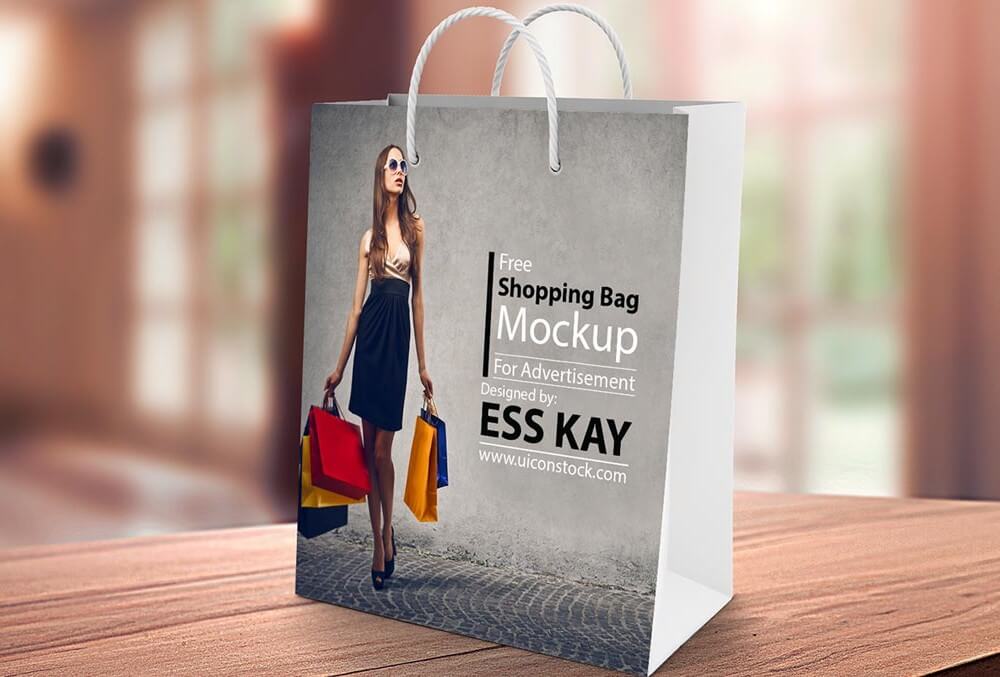 Shopping Paper Bag Mockup