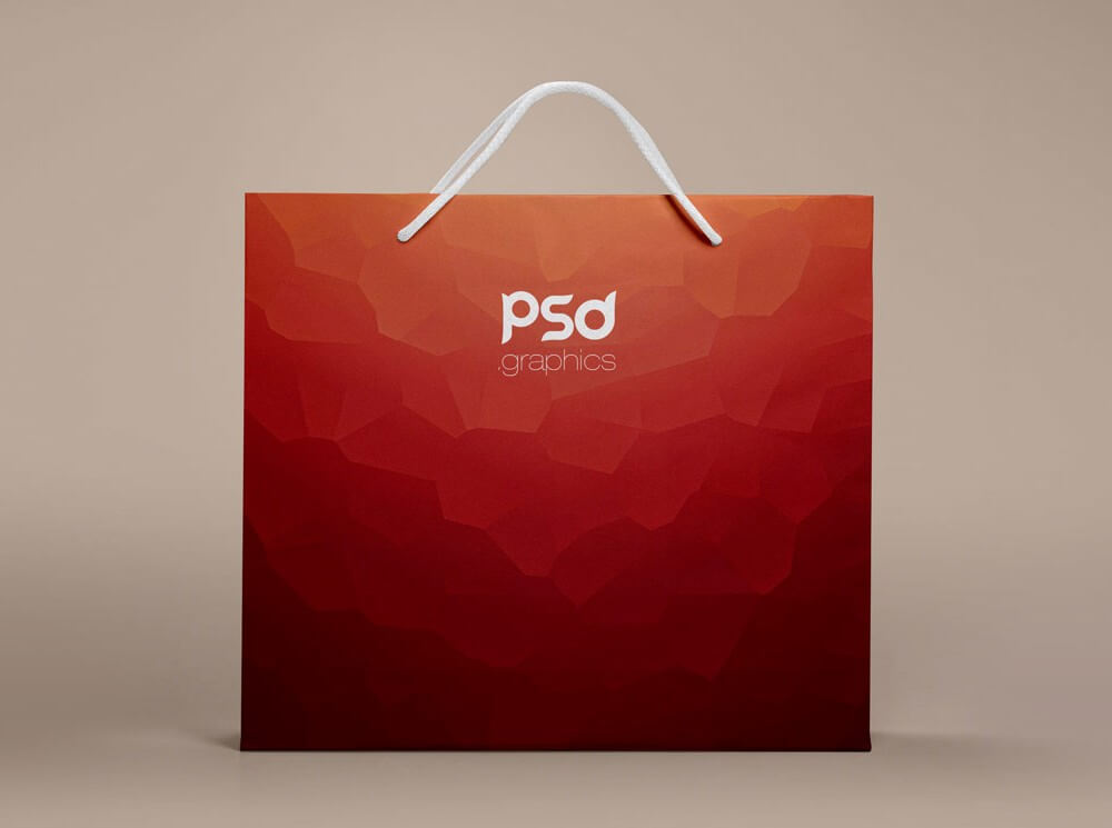 Clean Paper Shopping Bag Mockup