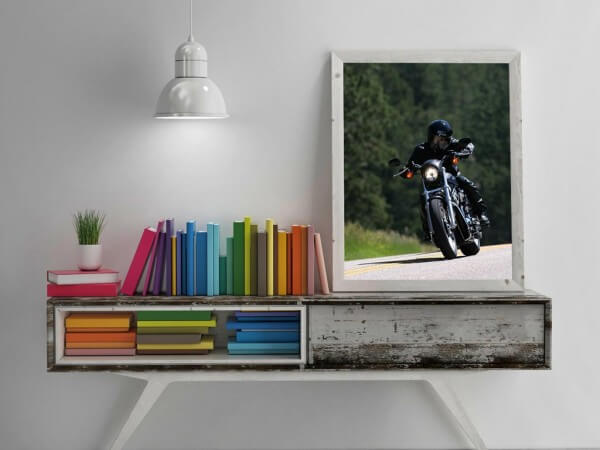 Wooden Frame Picture Presentation Mockup