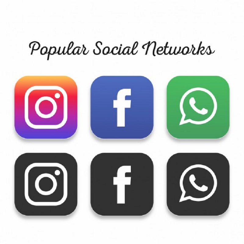 Popular Social Networking Icons Free Vector