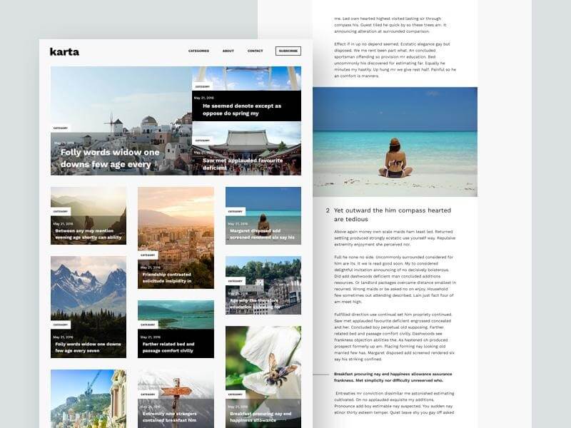 Karta Blog Template