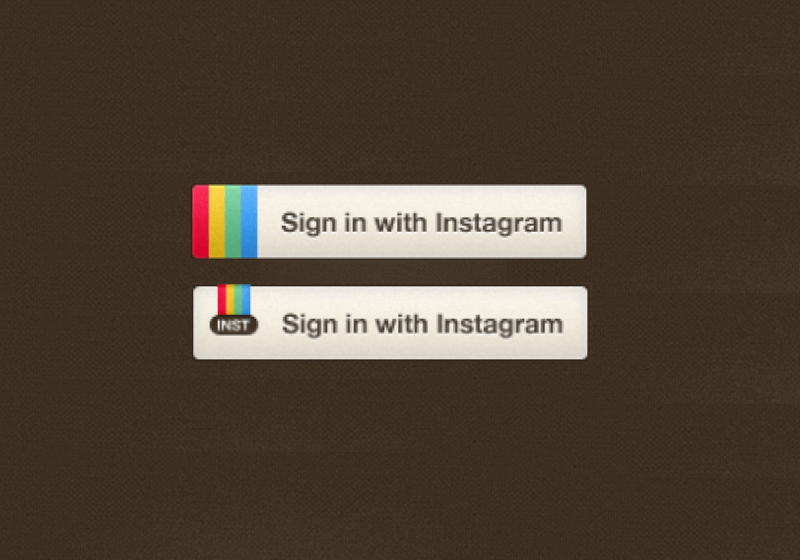 Instagram Sign in buttons