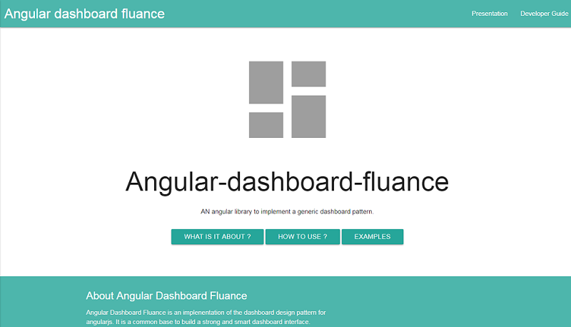 Angular Dashboard Fluance