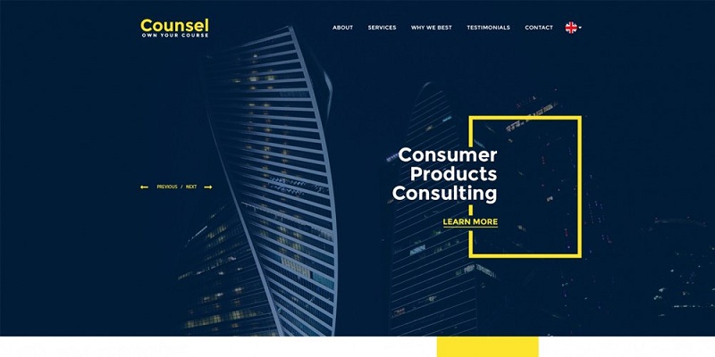 Counsel Web Template PSD