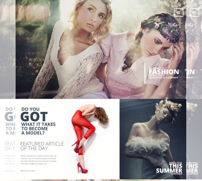 Free Fashion PSD Website Templates