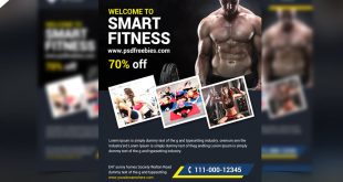 Free Fitness Gym Flyer PSD Templates