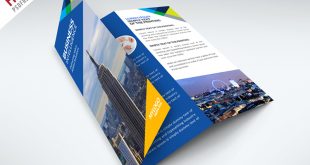 TriFold Business Brochure PSD Templates