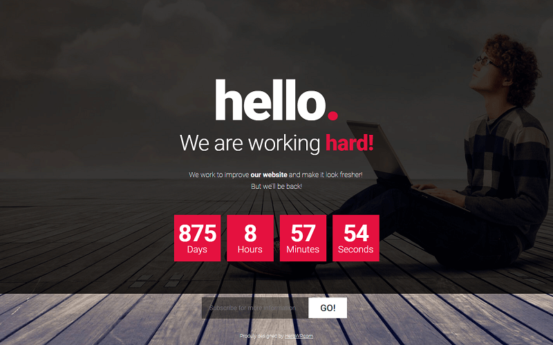 20 Best Free Coming Soon PSD Website Templates