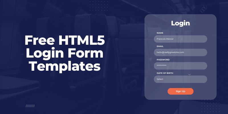 22+ Best Free HTML5 Login Form Templates 2025 Free HTML5 Login Form Templates