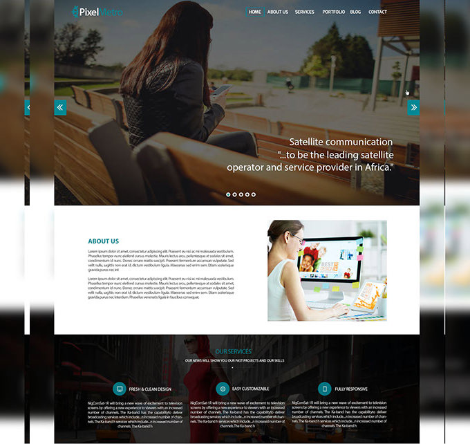 Corporate Web PSD Template