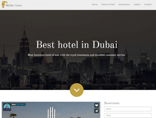 Free Hotel Booking Html Website Templates (Handpicked)