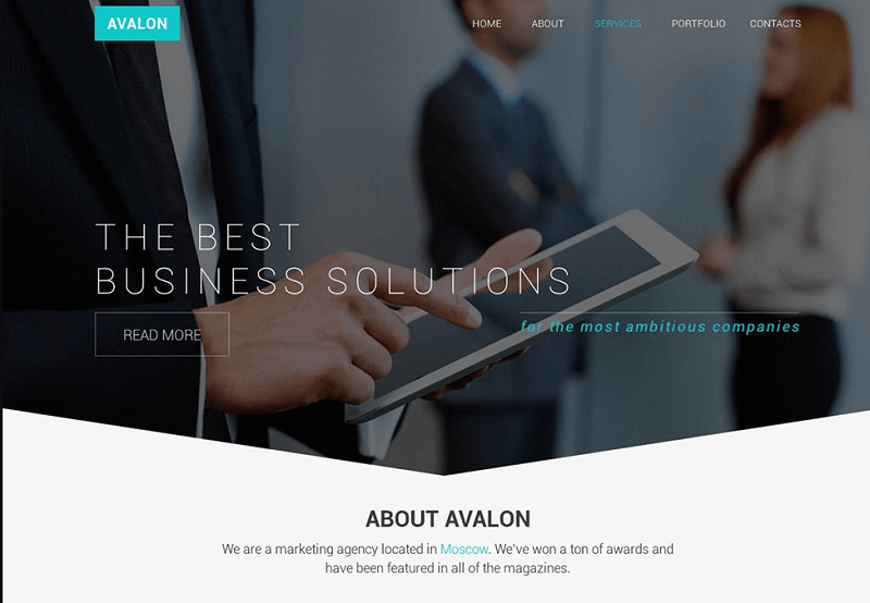 Multipurpose Business Web Template PSD