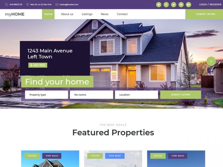 15 Best Free Real Estate Html Website Templates 2022