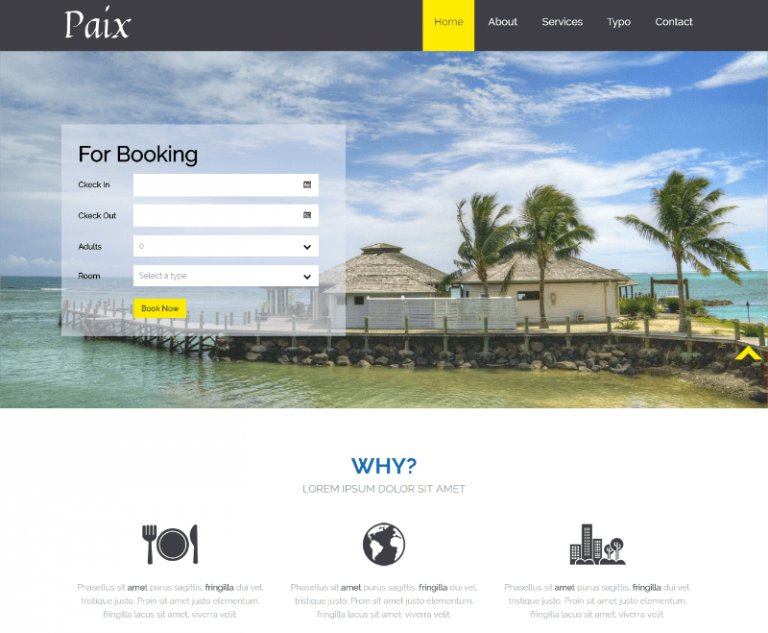 20 Best Free Hotel Booking Html Website Templates 2023