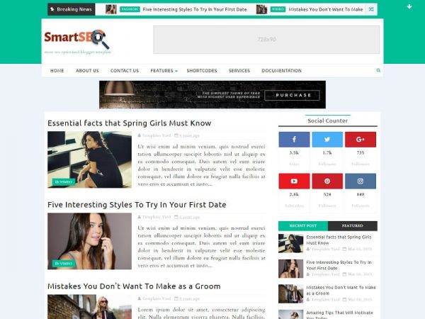 22+ Best Free Responsive Blogger Templates 2025