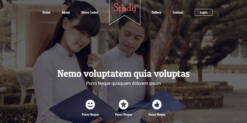 Free Study Html Website Templates
