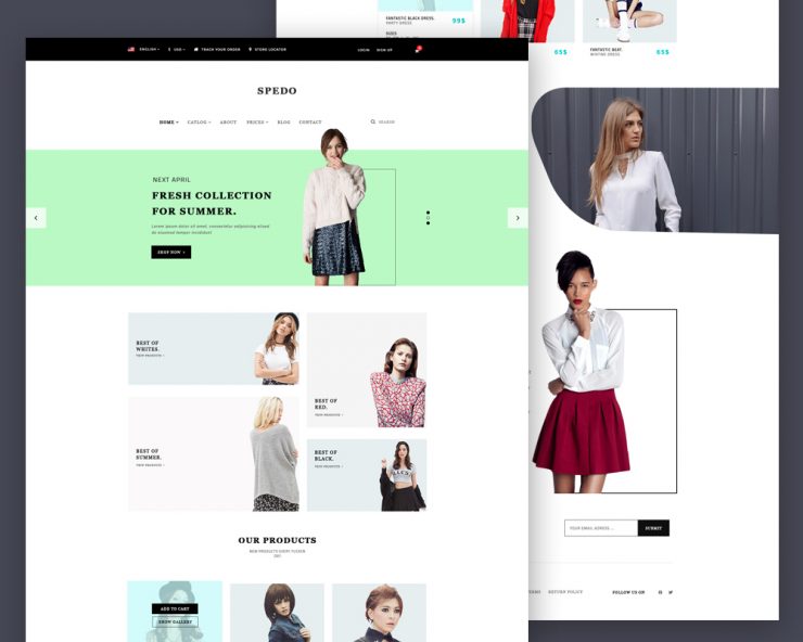 29 Best Free Fashion PSD Website Templates 2024