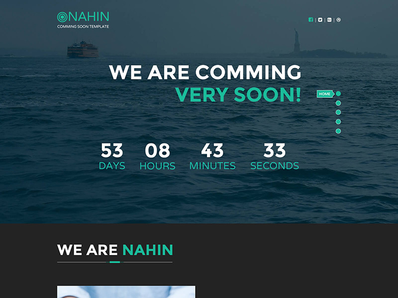 NAHIN Coming Soon Template