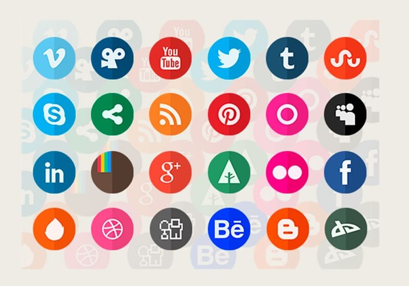 Circle Flat Icons Retina-ready