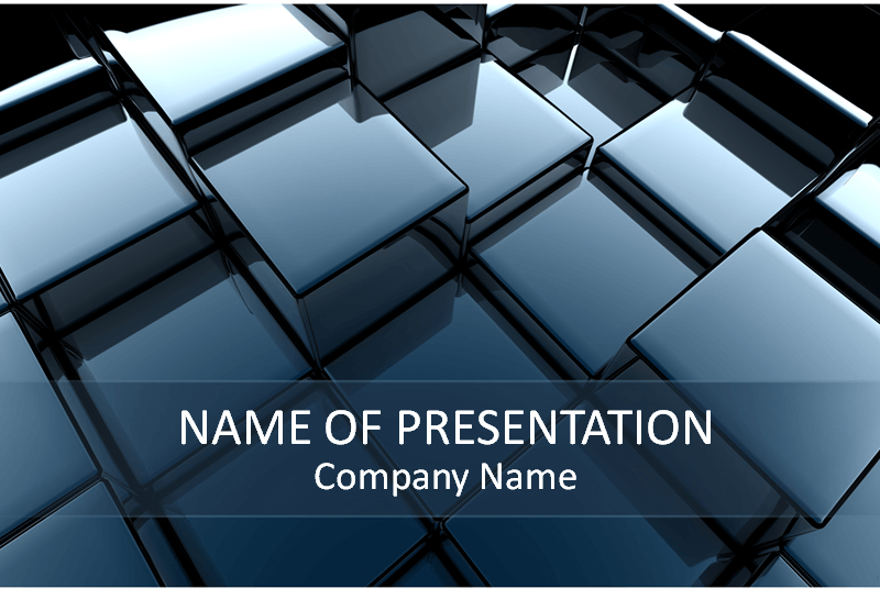 Abstract 3D Cubes PowerPoint Template