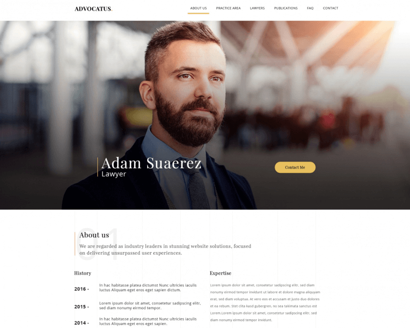 Advocatus PSD Template